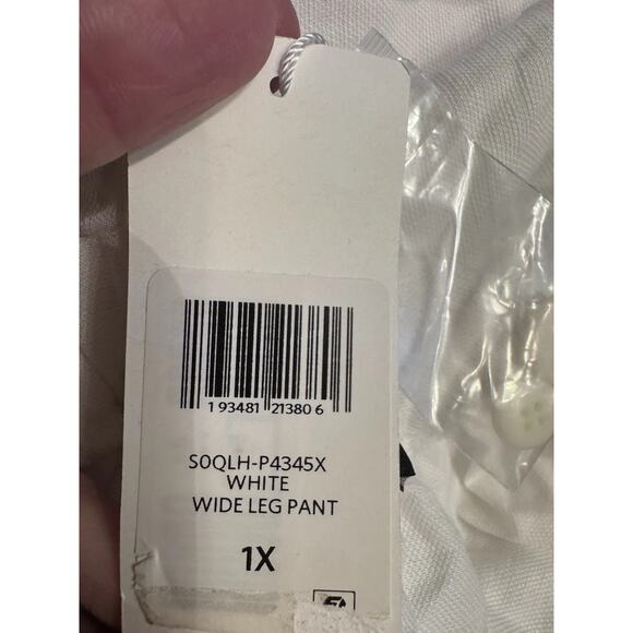 Eileen Fisher White Linen Wide Leg Pants Size 1X NWT - Picture 9 of 16